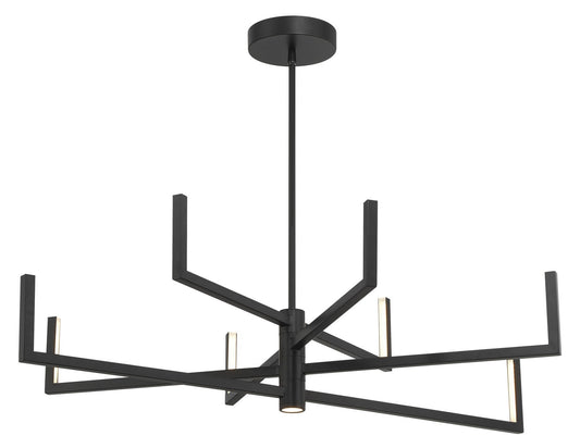 Articular LED Chandelier in Coal Black