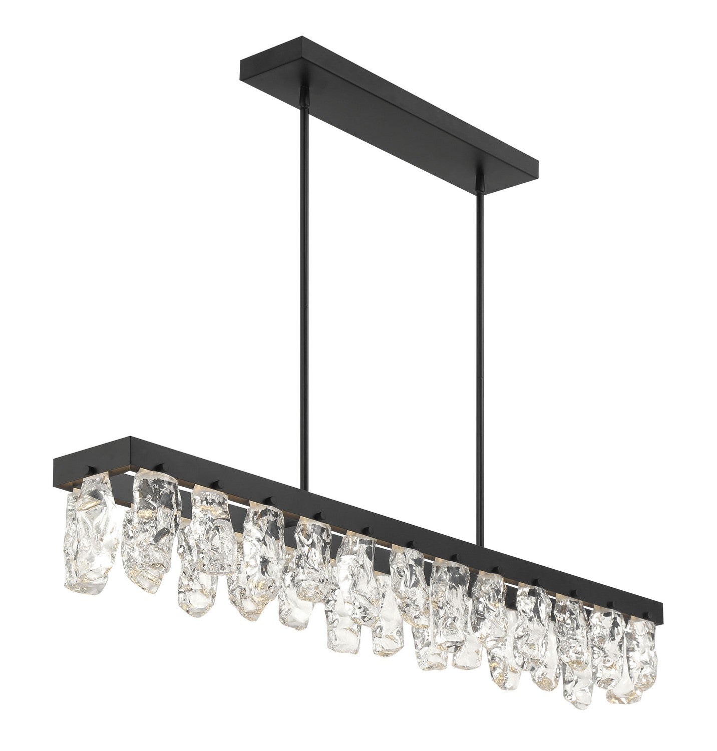Artic Glacier LED Island Pendant in Coal Black