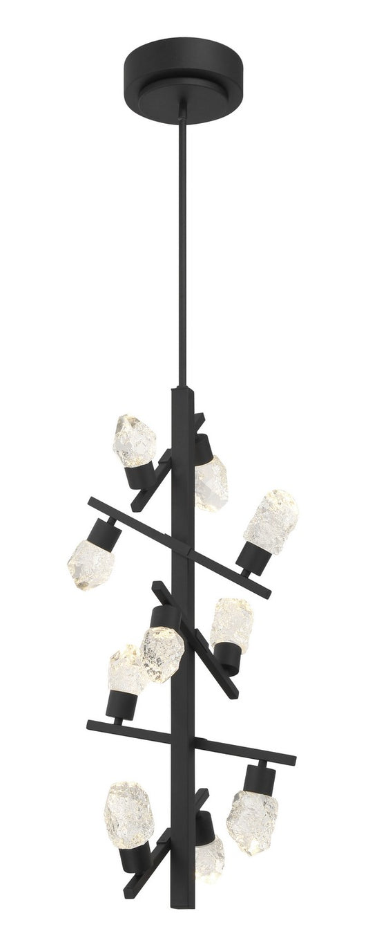 Kosmyc LED Foyer Pendant in Sand Coal Black