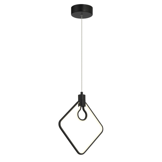 Edison's Outline LED Pendant in Coal Black