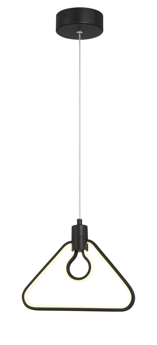 Edison's Outline LED Pendant in Coal Black