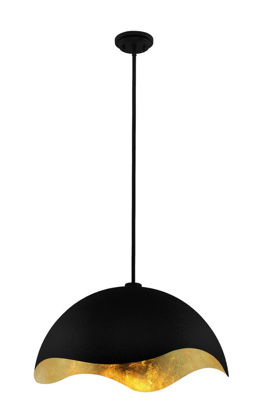George Kovacs - P1915-711 - One Light Pendant - Eclos - Sand Coal With Gold Highlights