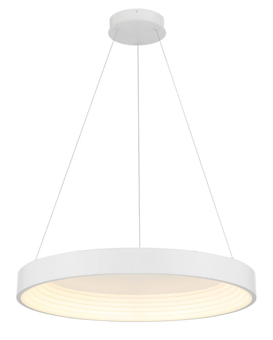 Conc LED Pendant in Matte White
