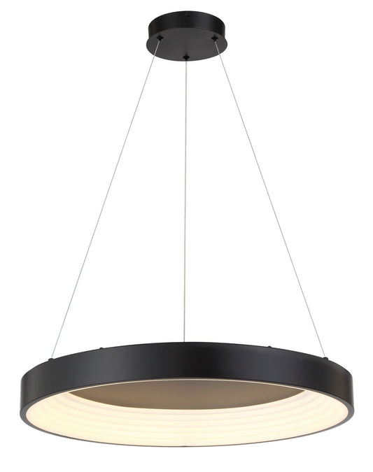 Conc LED Pendant in Coal Black