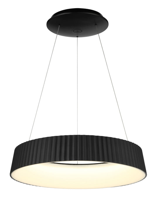 Star Gate LED Pendant in Coal Black