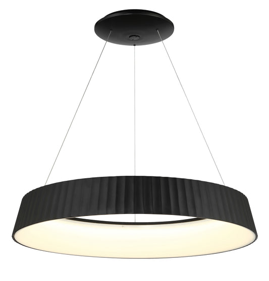 Star Gate LED Pendant in Coal Black