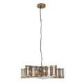 Lone Star Five Light Pendant in Artisan Brass