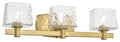 Drysdale Three Light Bath Vanity in Soft Brass