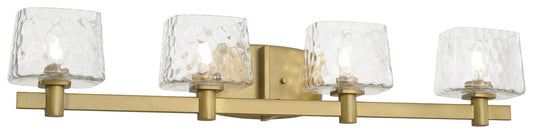 Drysdale Four Light Bath Vanity in Soft Brass