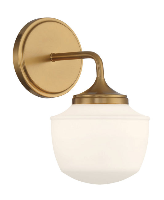 Cornwell One Light Bath Vanity in Aged Brass