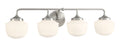 Cornwell Four Light Bath Vanity in Brushed Nickel