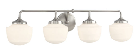 Cornwell Four Light Bath Vanity in Brushed Nickel