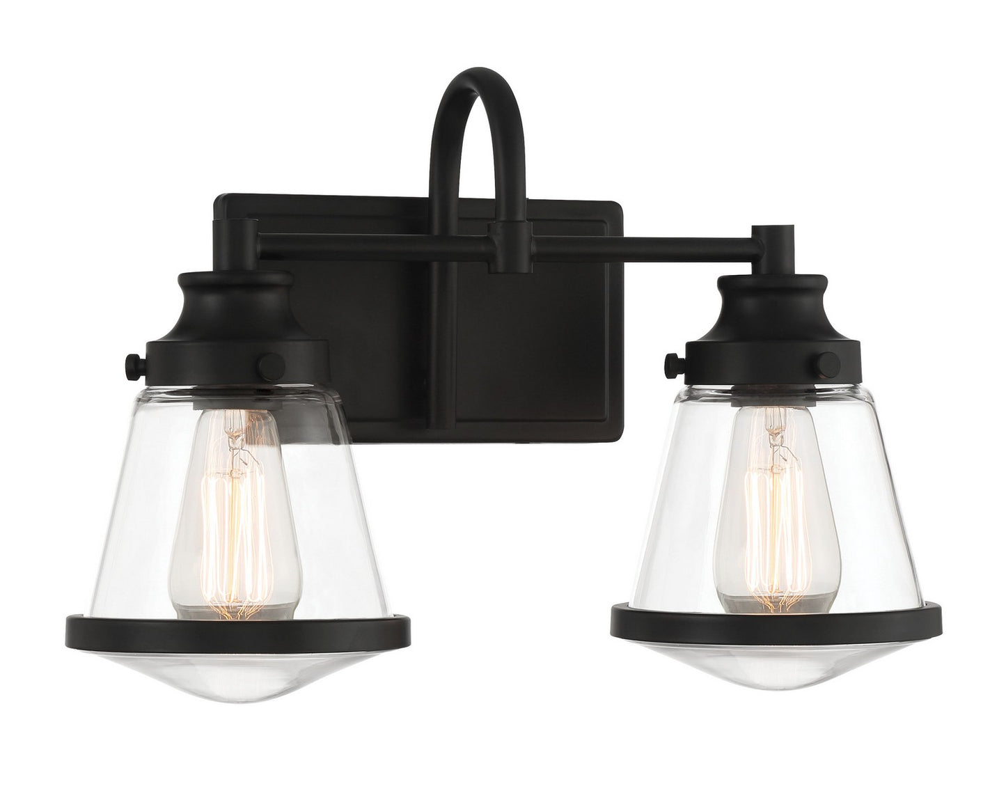 Mannsdale Two Light Bath Vanity in Coal