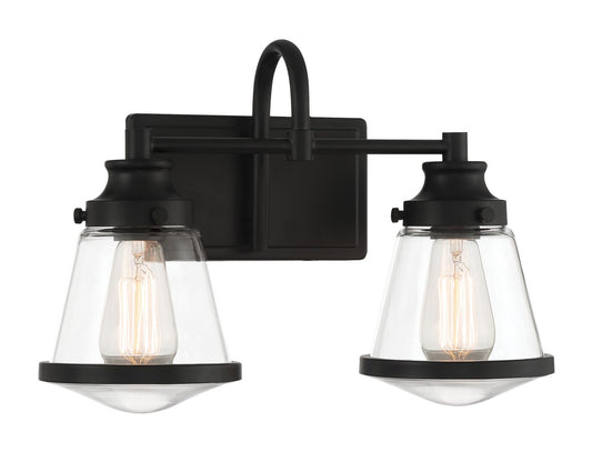 Mannsdale Two Light Bath Vanity in Coal