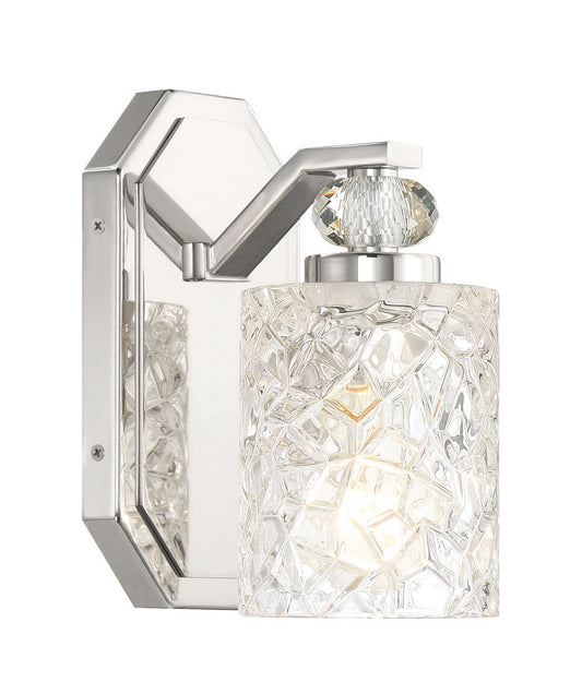 Crystal Kay One Light Bath Vanity in Chrome