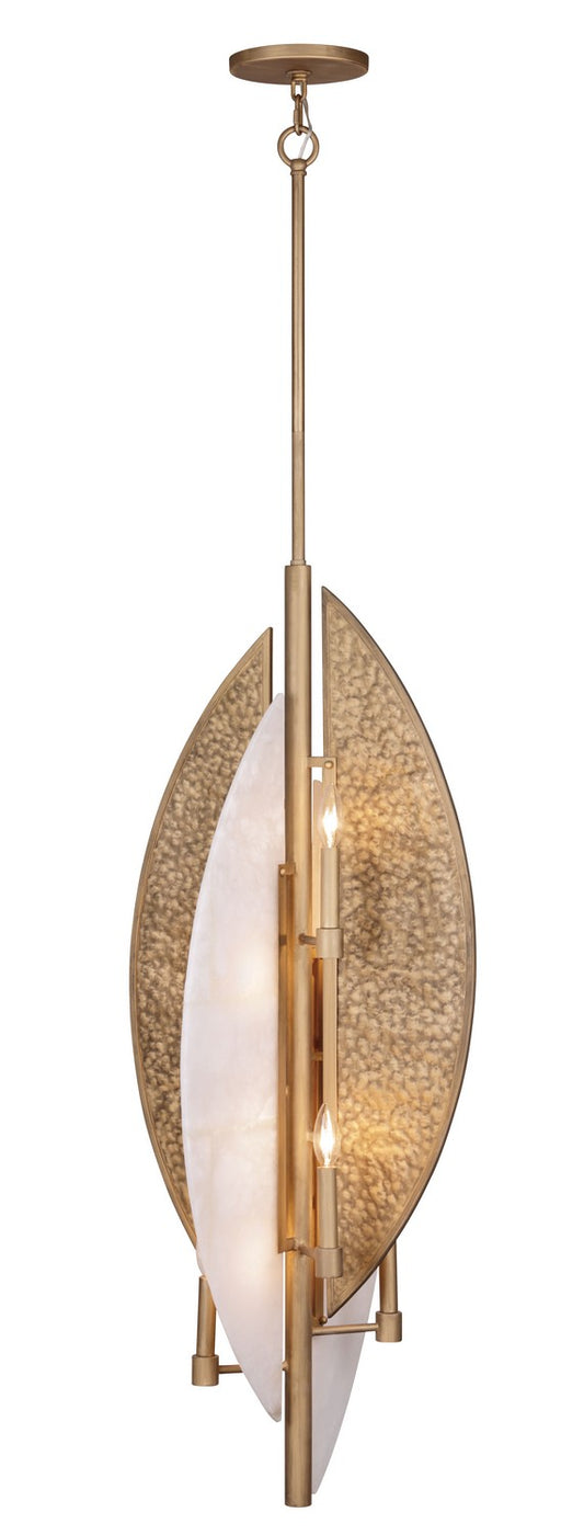 Saint Martin Eight Light Pendant in Ashen Gold