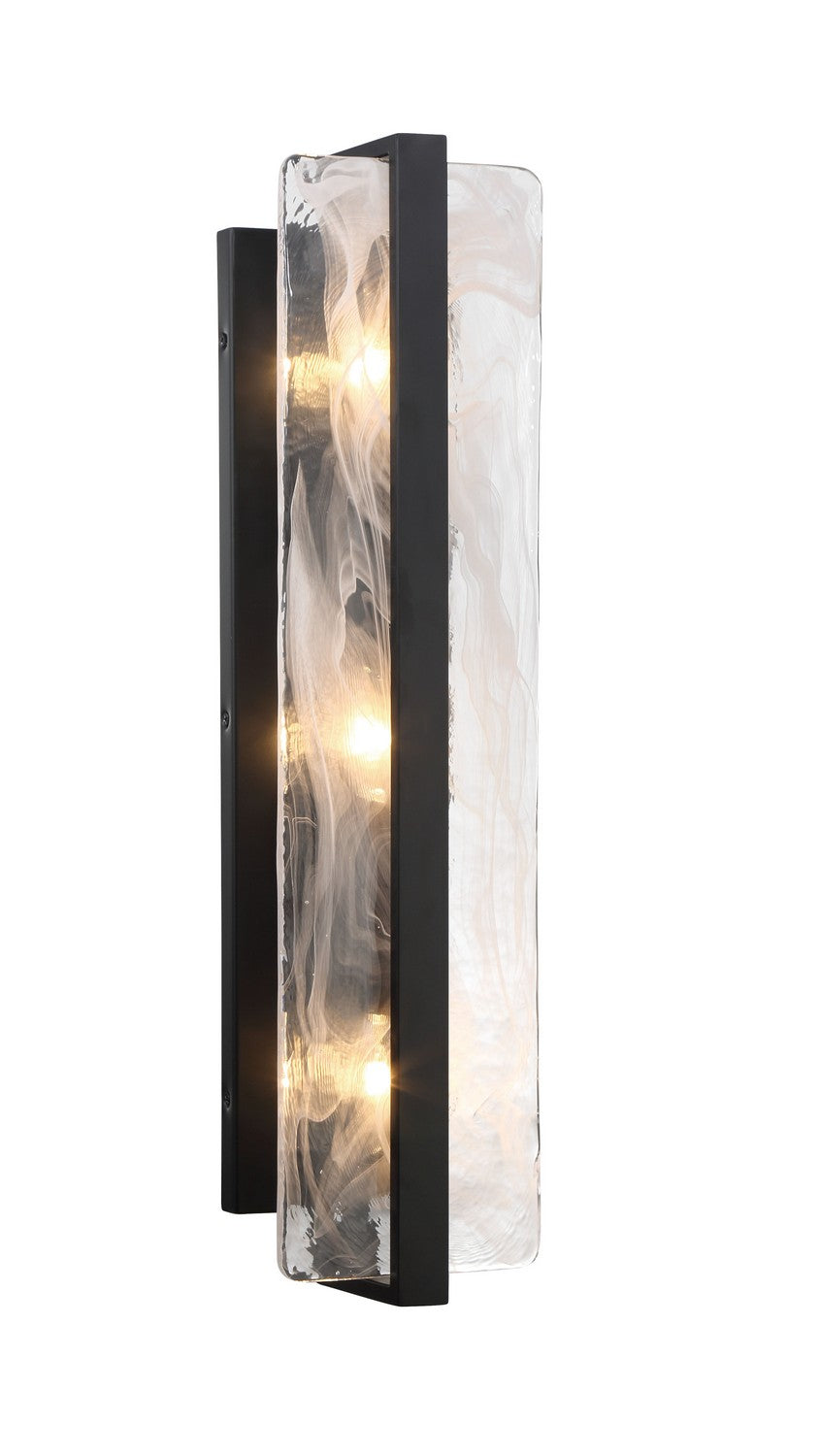 Cloud Break Three Light Wall Sconce in Coal