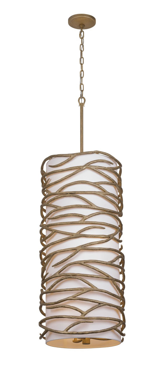 Branch Reality Nine Light Foyer Pendant in Ashen Gold