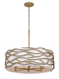 Branch Reality Six Light Pendant in Ashen Gold