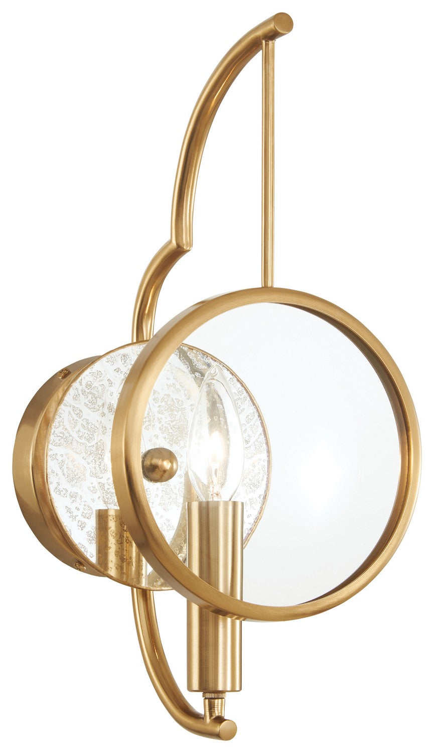 Into Focus One Light Wall Sconce in Artisan Brass