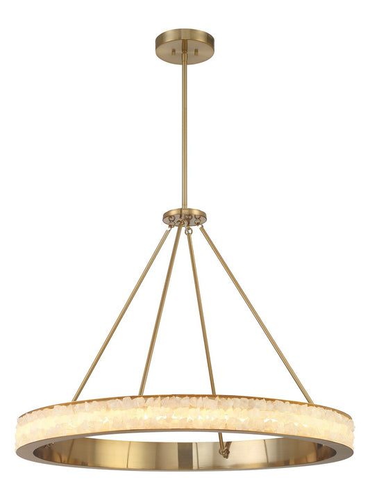 Divinely LED Chandelier in Celeste Brass