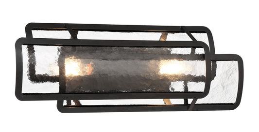 Bella Collina Two Light Bath Vanity in Coal
