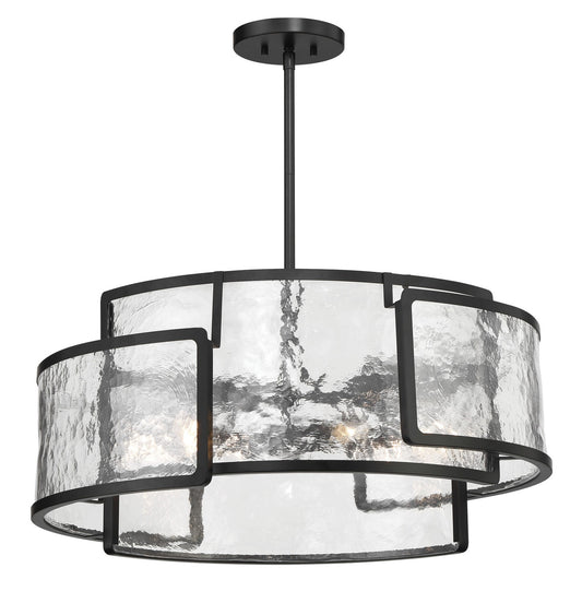 Bella Collina Six Light Pendant in Coal