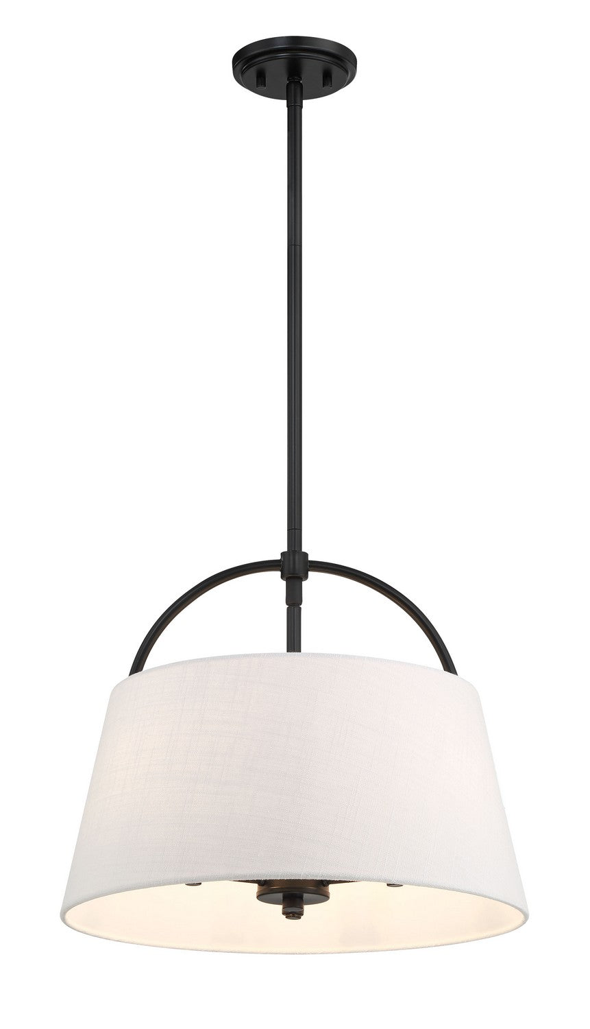 Headington Three Light Island Pendant in Coal