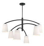 Headington Six Light Chandelier in Coal