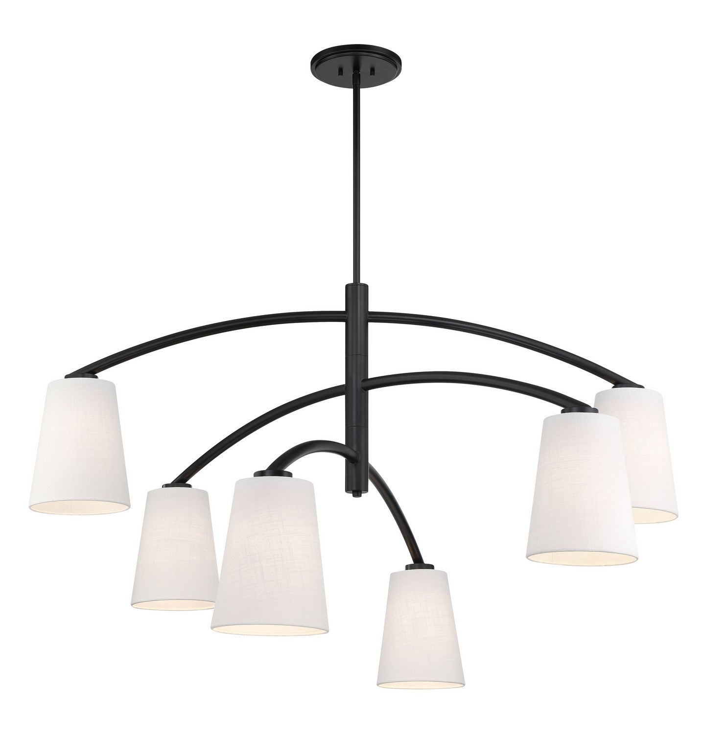 Headington Six Light Chandelier in Coal