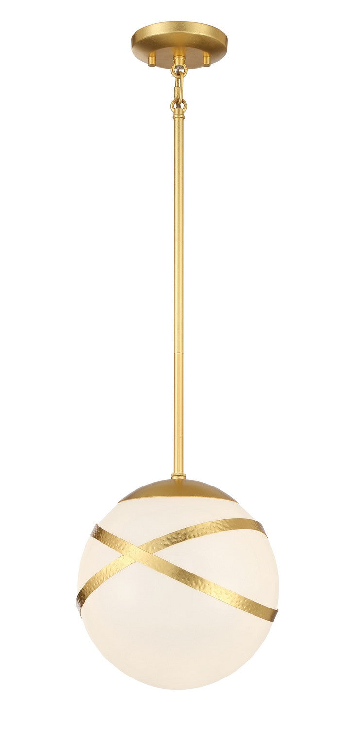 Batignolles One Light Mini Pendant in Spring Gold Leaf