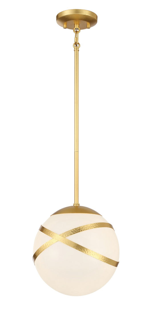 Batignolles One Light Mini Pendant in Spring Gold Leaf