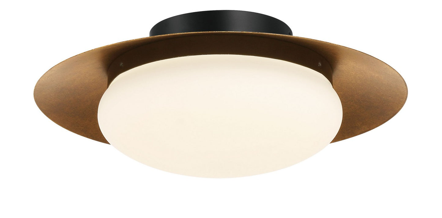Zinola LED Flush Mount in Halcyon Gold