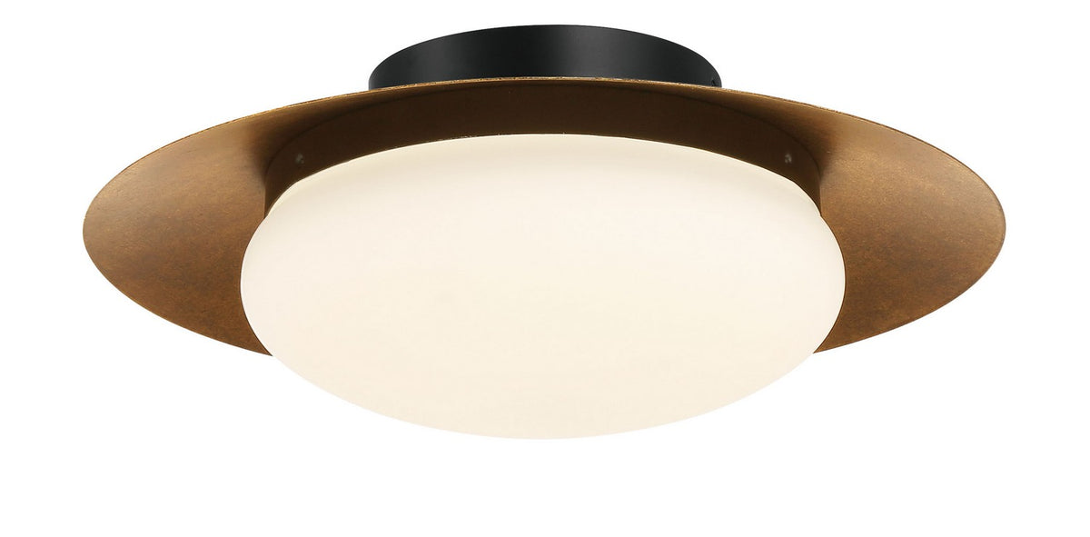 Zinola LED Flush Mount in Halcyon Gold