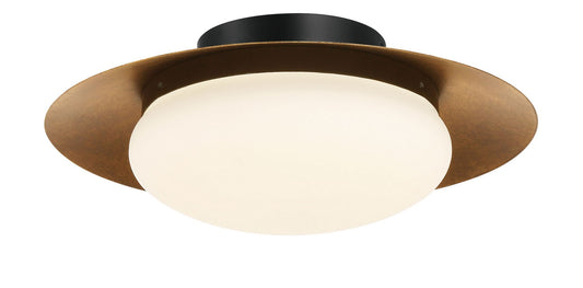 Zinola LED Flush Mount in Halcyon Gold