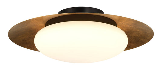 Zinola LED Flush Mount in Halcyon Gold