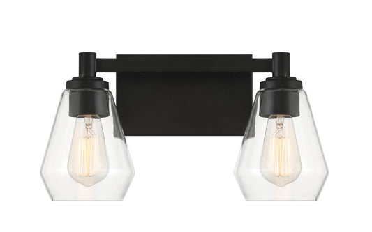 Clarity Two Light Bath Vanity in Coal