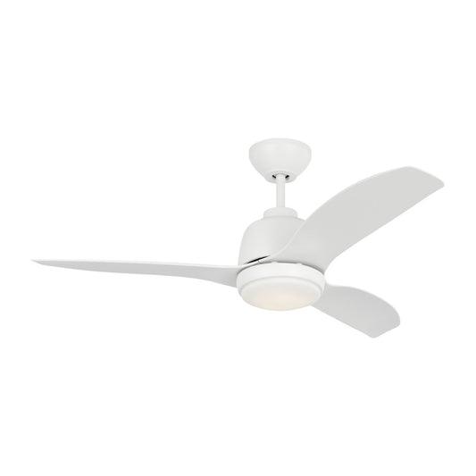 Avila Coastal 44 LED 44" Ceiling Fan in Matte White