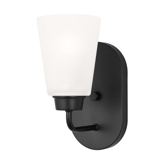 Kerrville One Light Wall / Bath Sconce in Midnight Black