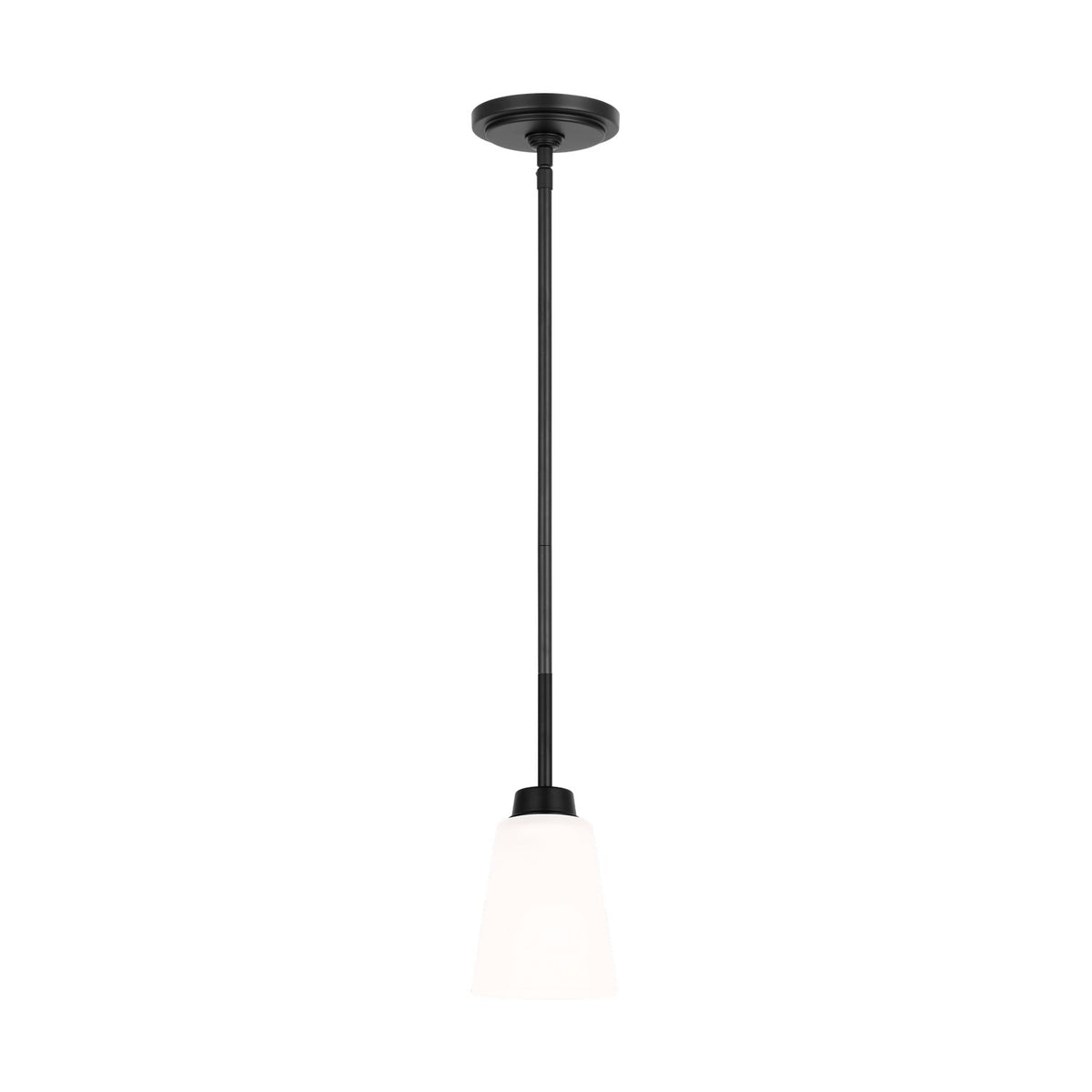 Generation Lighting - 6115201-112 - One Light Mini Pendant - Kerrville - Midnight Black