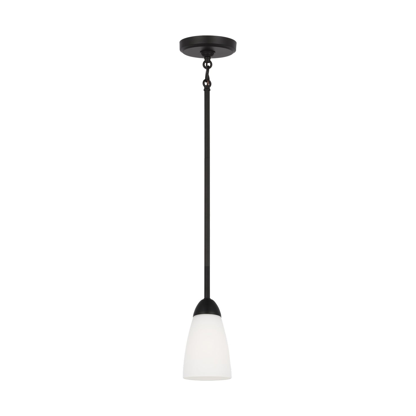 Seville One Light Mini Pendant in Midnight Black