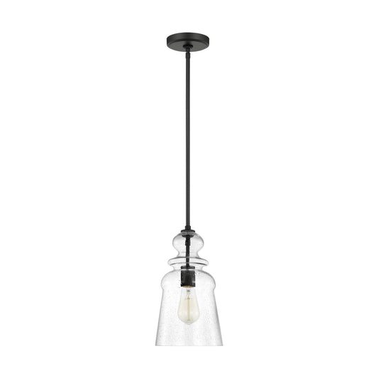 Kea One Light Pendant in Midnight Black