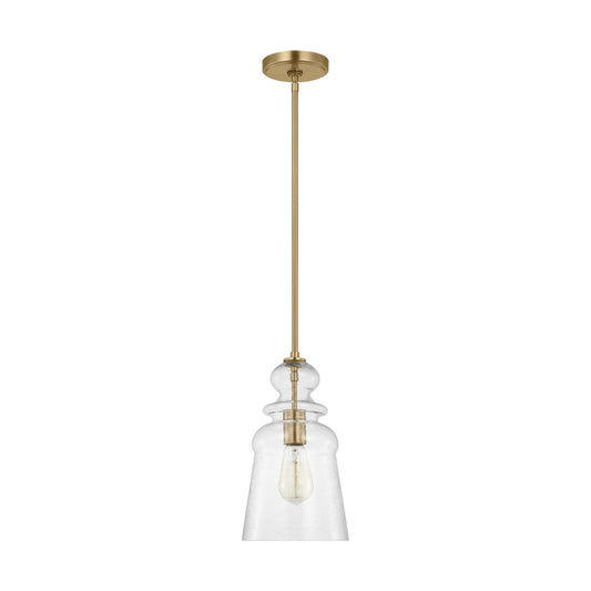 Kea One Light Pendant in Satin Brass