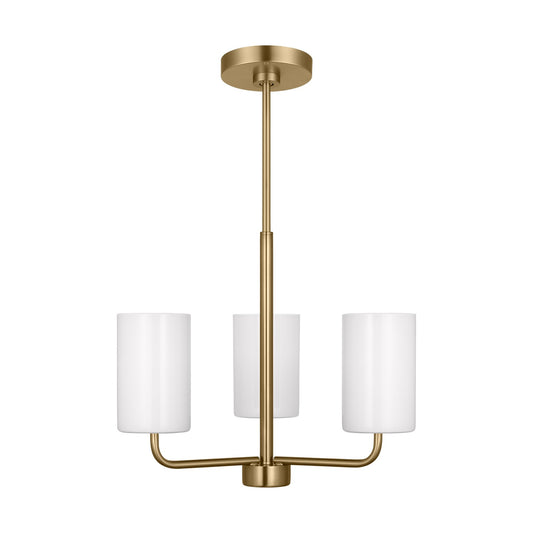 Generation Lighting - GLC1003SB - Three Light Chandelier - Rhett - Satin Bronze