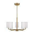 Generation Lighting - GLC1015SB - Five Light Chandelier - Rhett - Satin Bronze