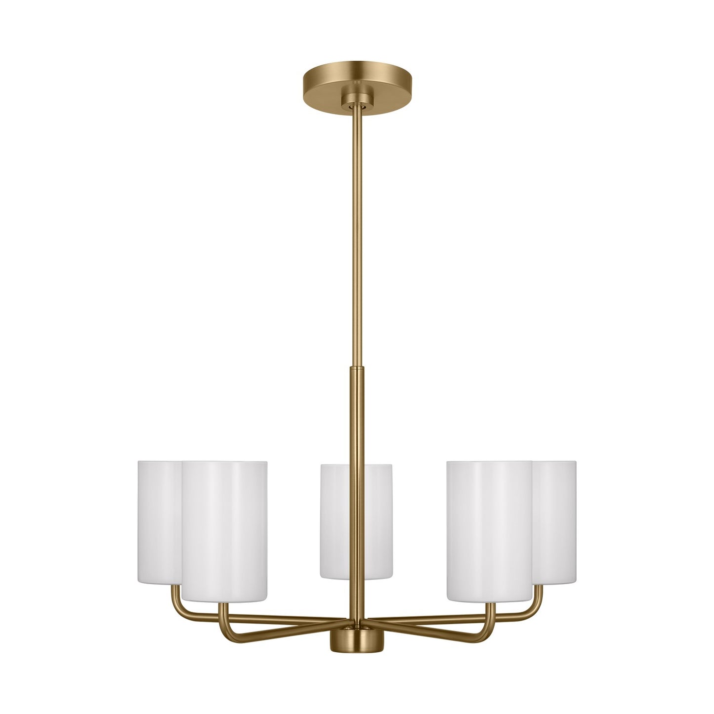Generation Lighting - GLC1015SB - Five Light Chandelier - Rhett - Satin Bronze