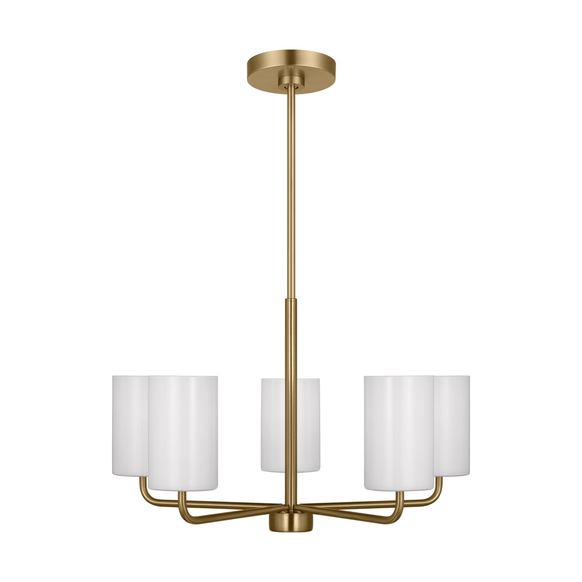 Generation Lighting - GLC1015SB - Five Light Chandelier - Rhett - Satin Bronze