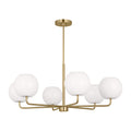 Generation Lighting - GLC1066SB - Six Light Chandelier - Rory - Satin Bronze