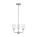 Generation Lighting - GLC1073BS - Three Light Chandelier - Emile - Brushed Steel