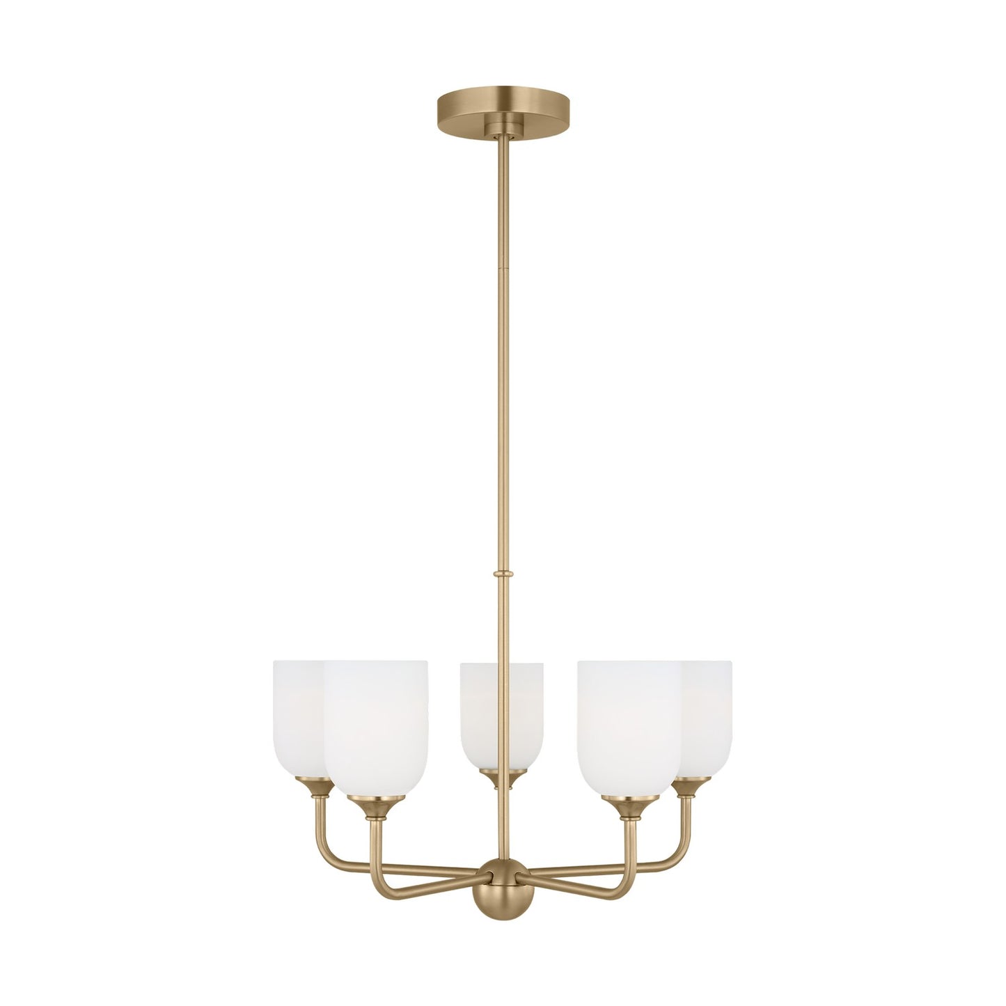 Generation Lighting - GLC1085SB - Five Light Chandelier - Emile - Satin Bronze